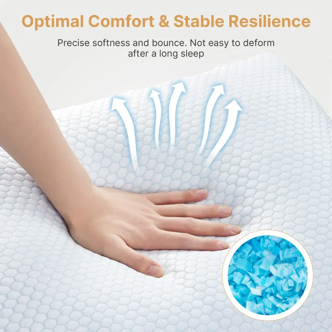 Adjustable Foam Pillow Cooling Bamboo Pillow Shredded Memory Foam Pillow