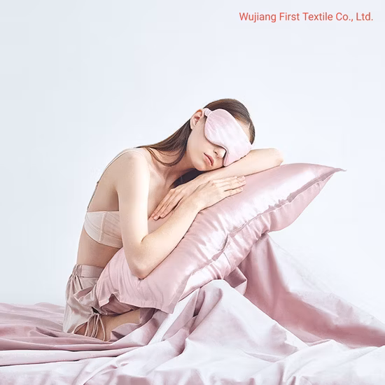 Оптовая продажа, роскошная дорожная наволочка из 100% шелка шелковицы класса 6А с маской для глаз, шелковая наволочка, подарочный набор