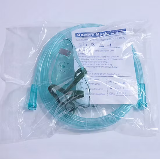 Дышащая полнолицевая маска для сна, медицинская одноразовая медицинская распылитель, прозрачная кислородная маска из ПВХ